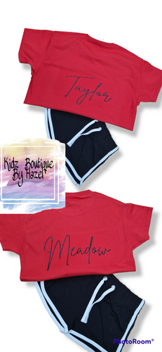 Personalised  tshirt & shorts